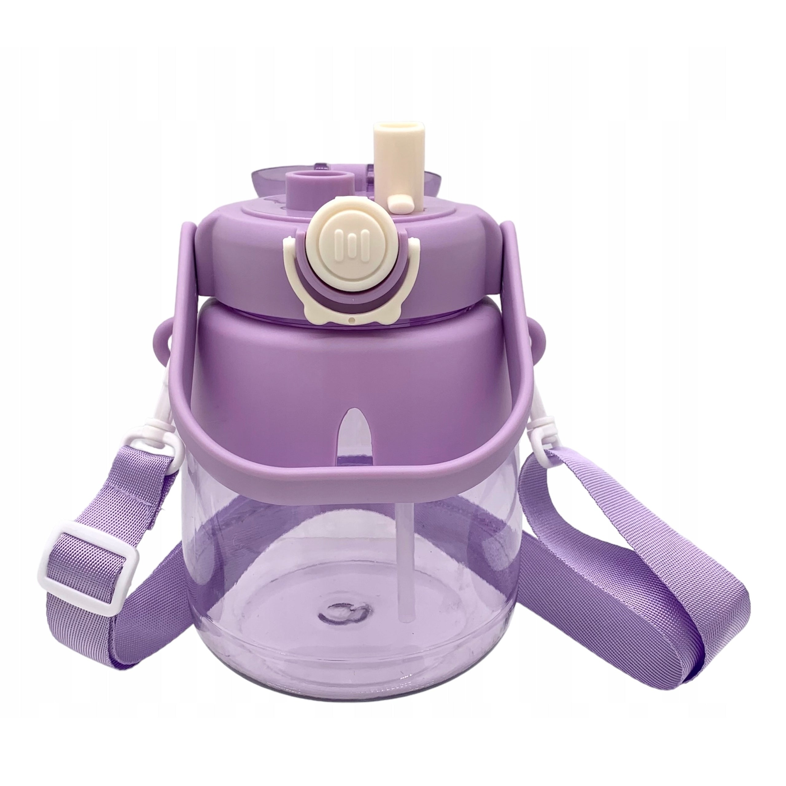 Water Bottle with Straw and Lanyard for Kids 1L