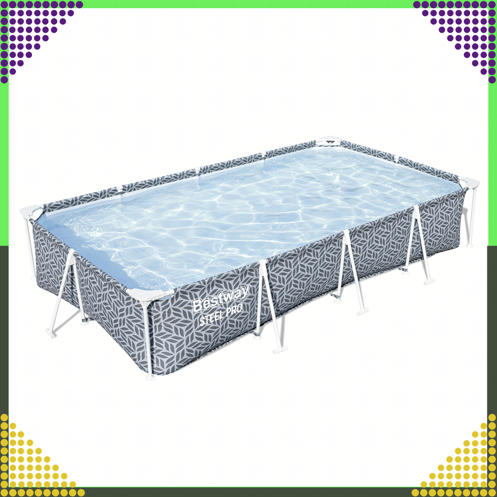 Bestway 561FV Steel Pro ristkülikukujuline aiaraamiga bassein 366x201x66 cm