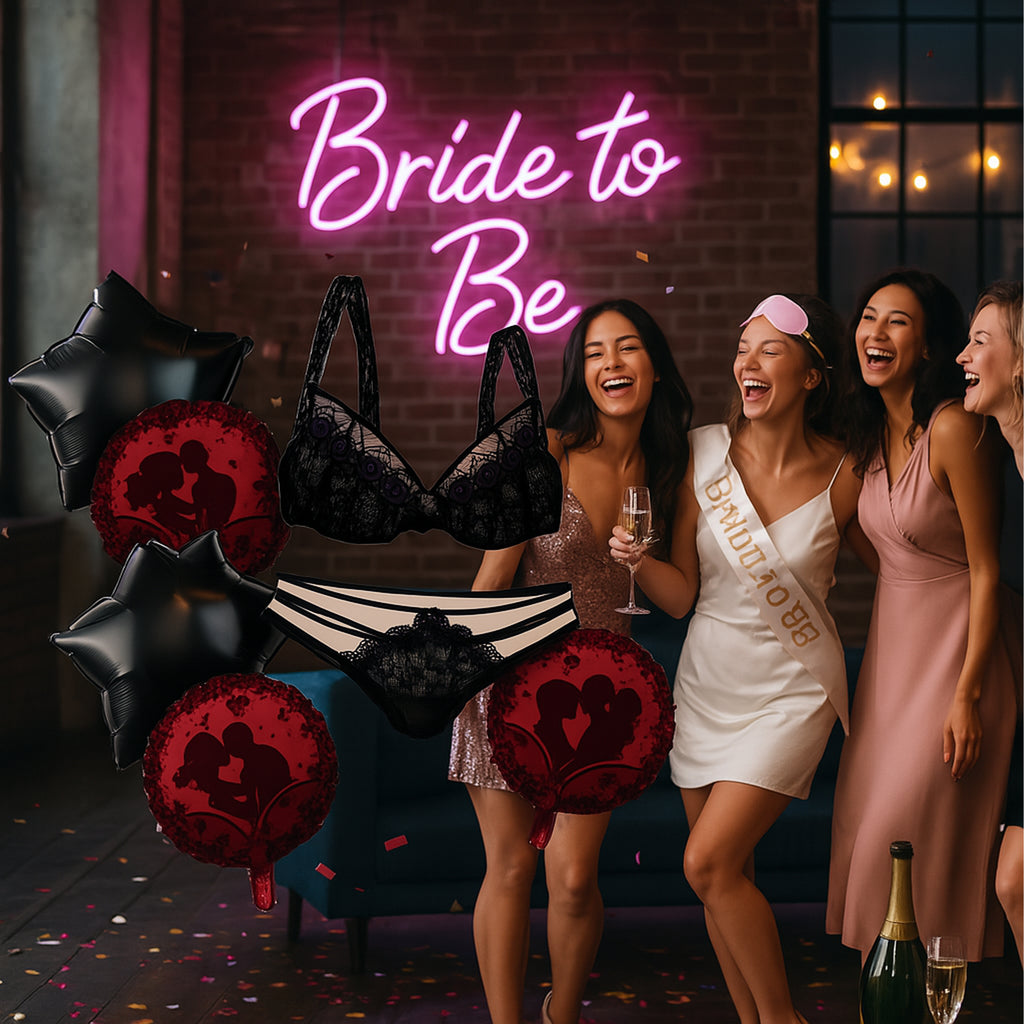 Õhupallide komplekt tüdrukuteõhtuks Pesupeo jaoks 6 tk