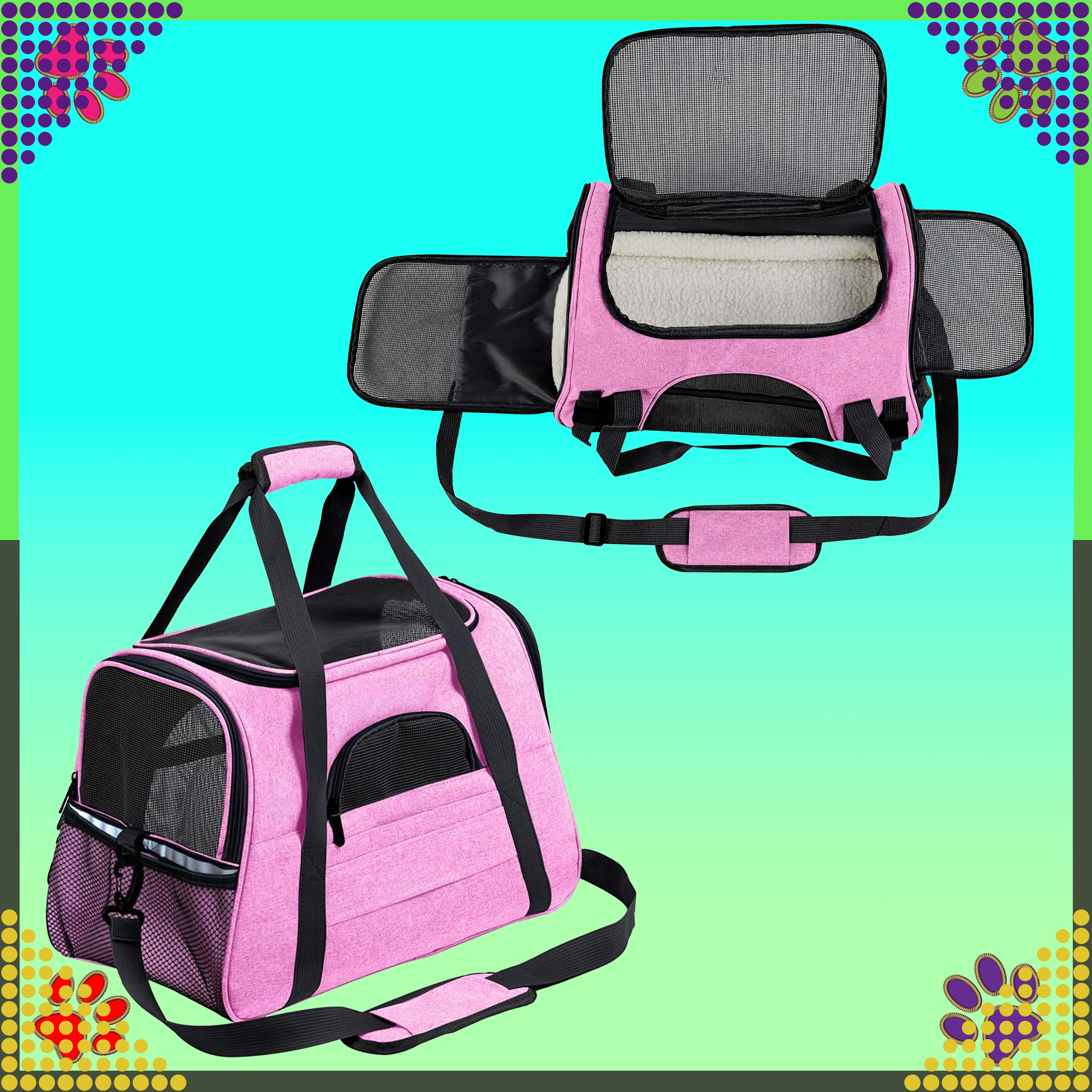 Suur transpordikott koera, kassi, jänese ja teiste loomade aedikule, autosse