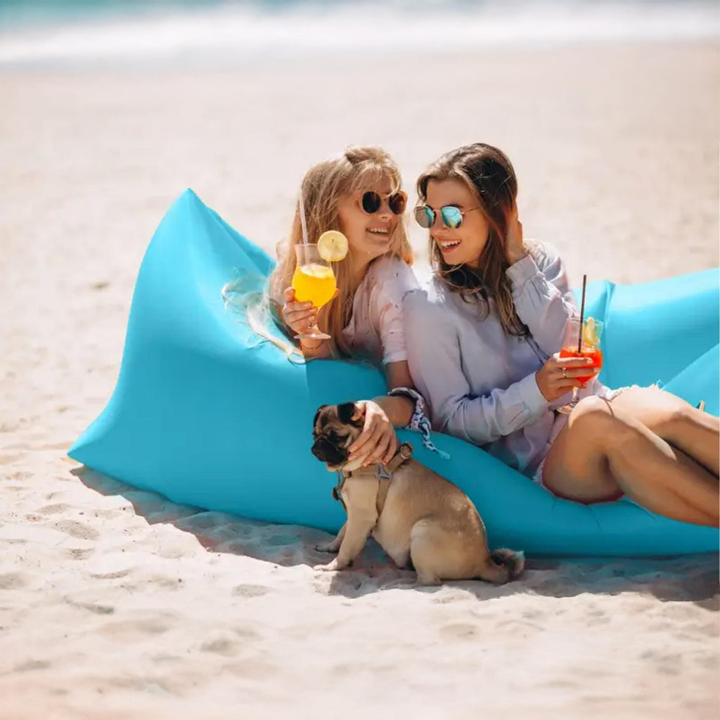 Inflatable Beach Sofa Bed Mattress Lounger Lazy Bag 200x70cm