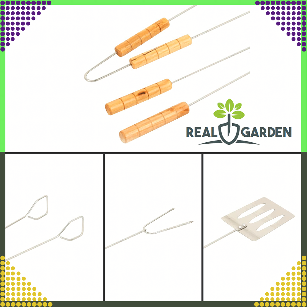 Grill Set Accessories 3in1 Grill Tools Tongs Spatula Skewer