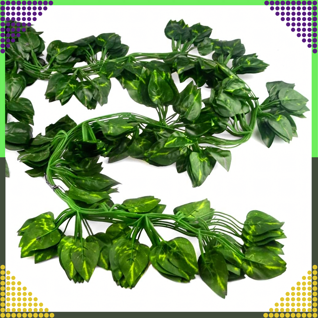 5x Artificial Ivy Wall Hanging Plant Leaves Decoration 11.5m