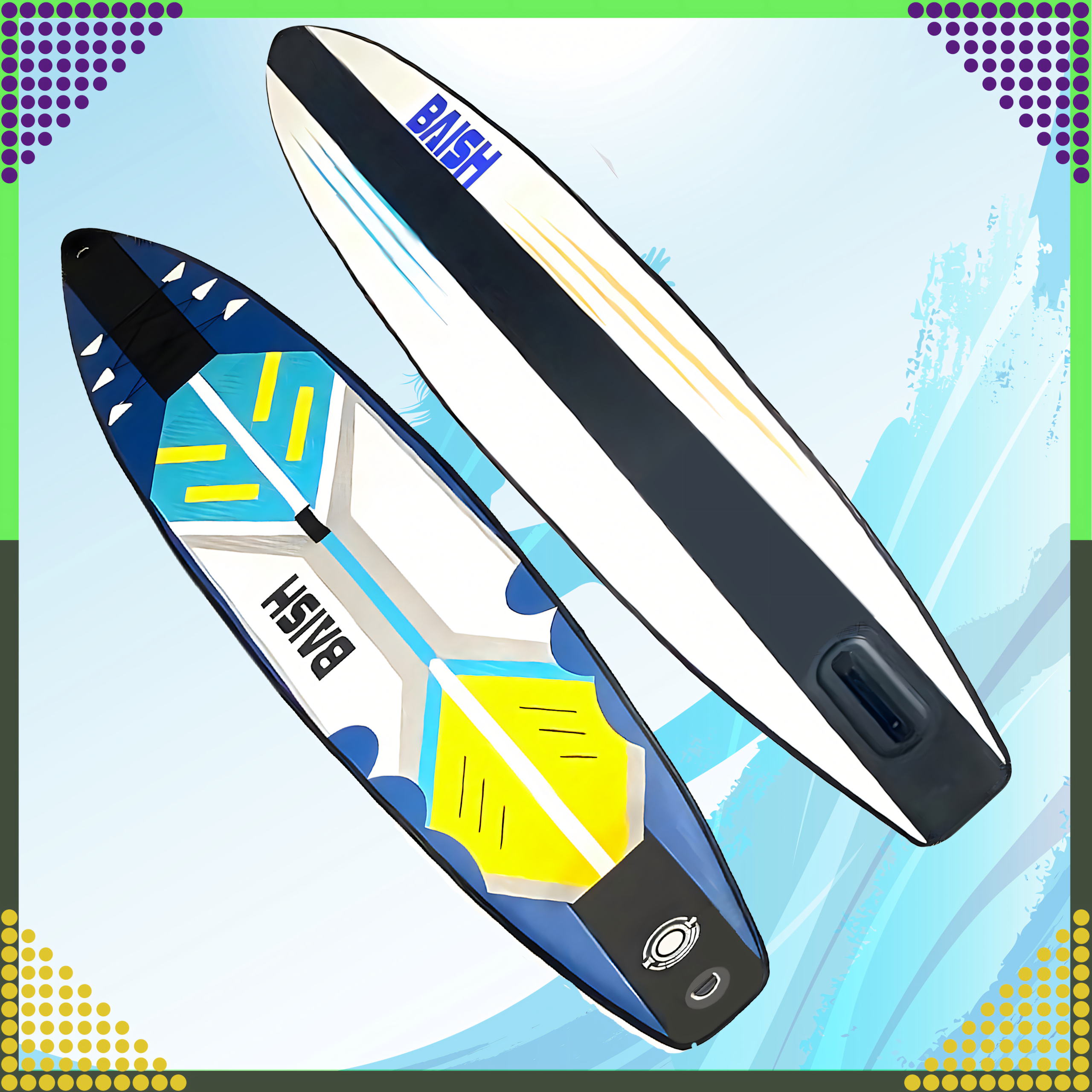 SUP aerulaud 420 cm täispuhutav ujumiseks, vastupidav + tarvikud