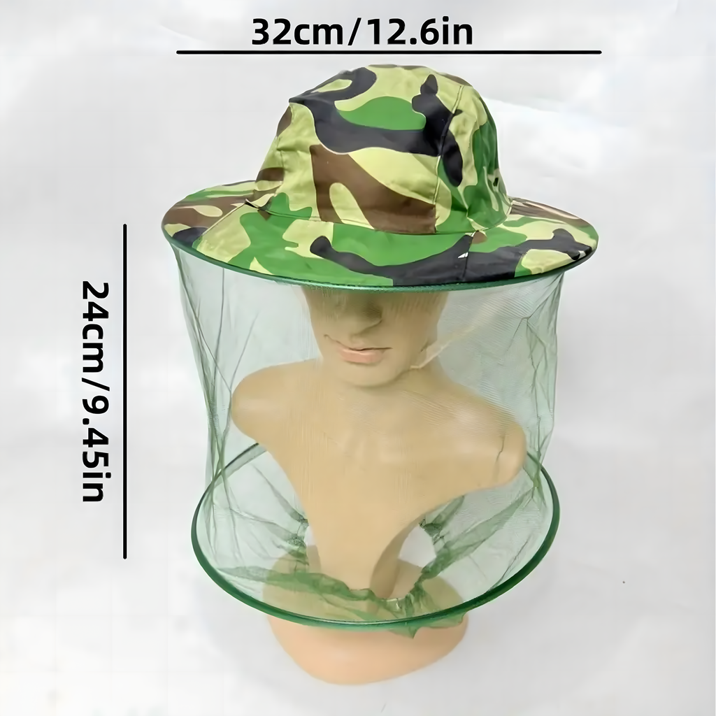 Müts sääsevõrguga mesinduseks, kalastamiseks, kamo, sääsevõrk putukate ja sääskede vastu