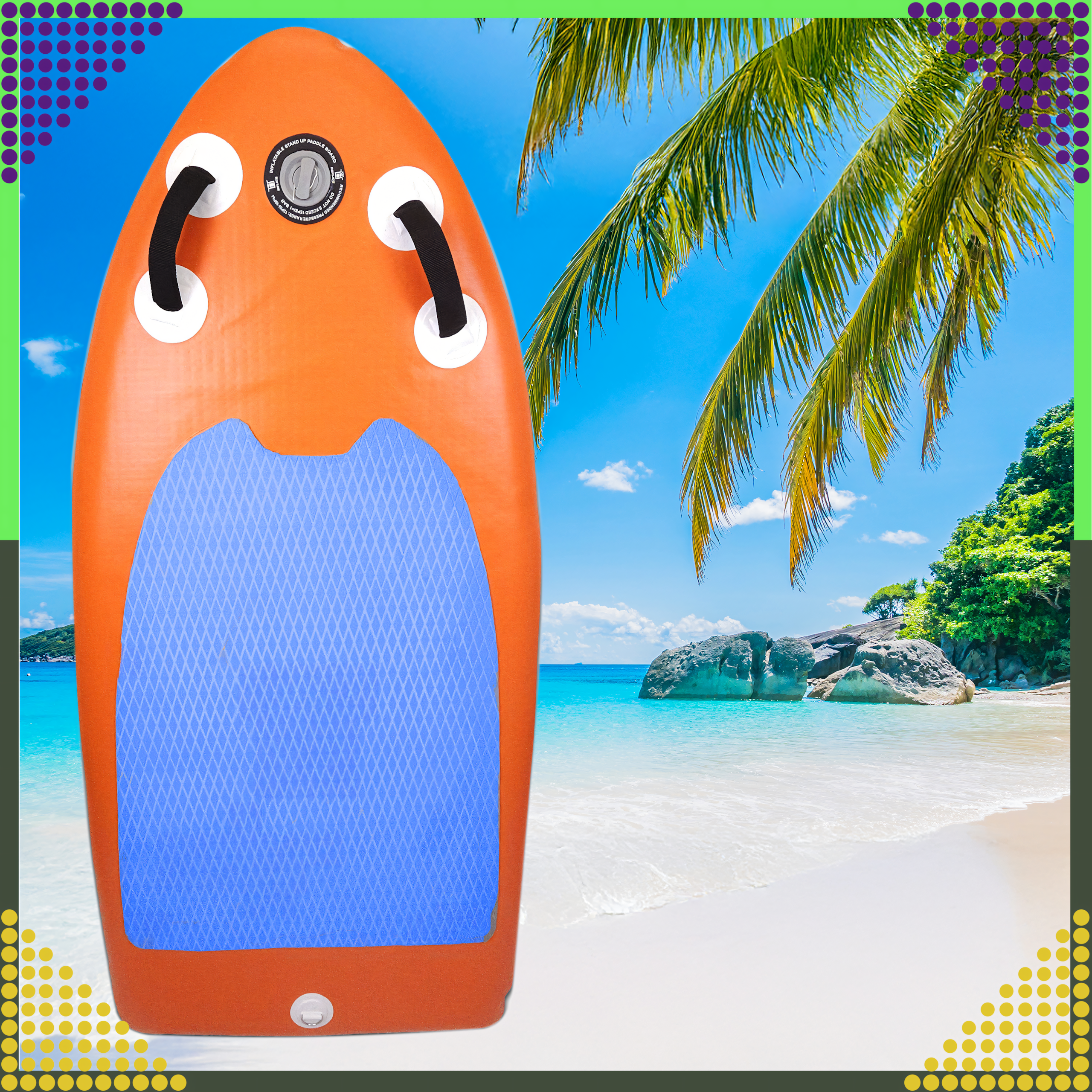 Mini SUP laud 155 cm täispuhutav aerulaud ujumiseks komplekt + kott