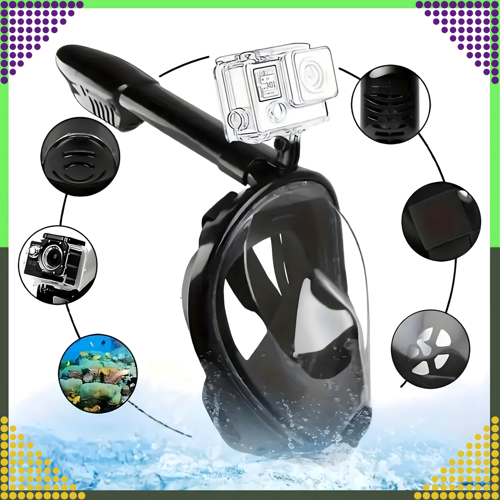 Sukeldumis- ja ujumisvee täismask S/M lastele