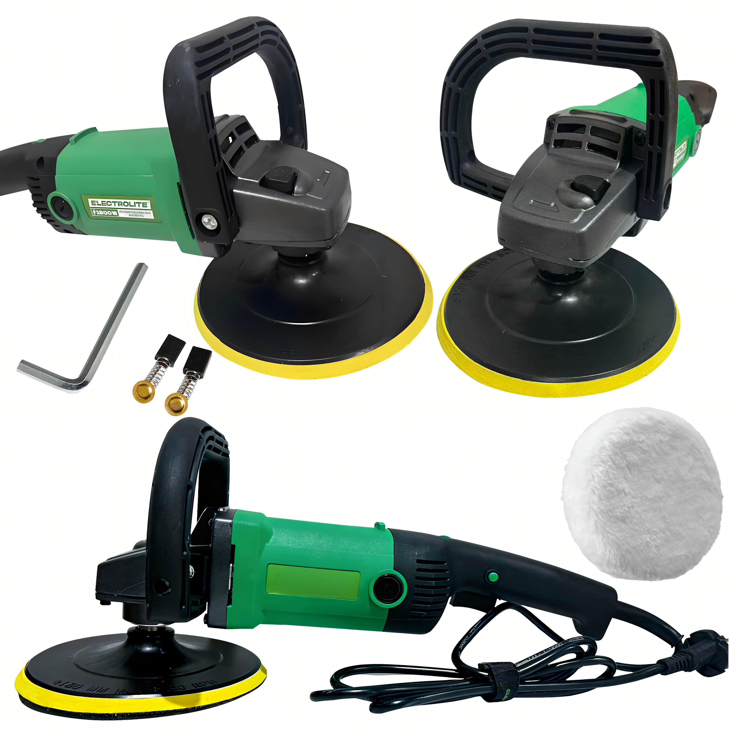 Universaalne autopolisher 1800W reguleeritava kiirusega 600–3000 p/min 180 mm