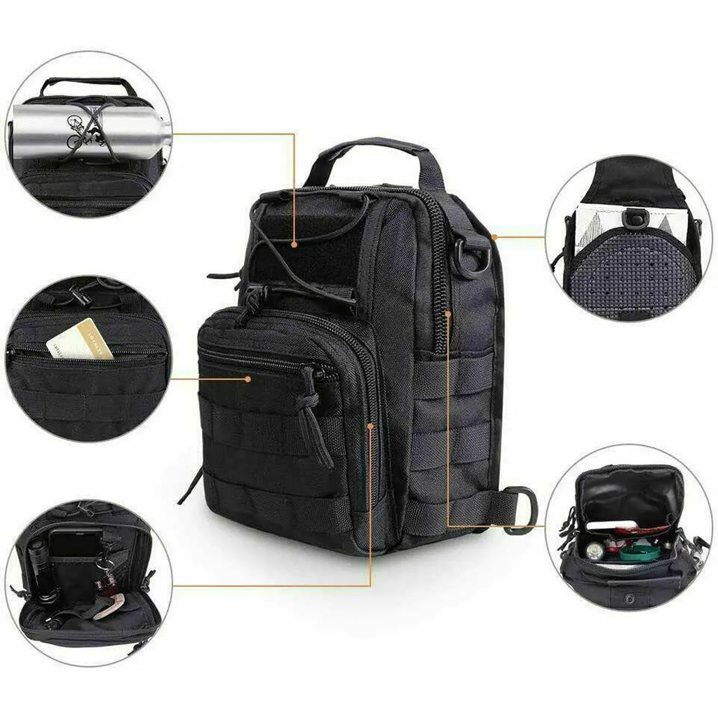 Military Tactical Survival Shoulder Bag Backpack 20L