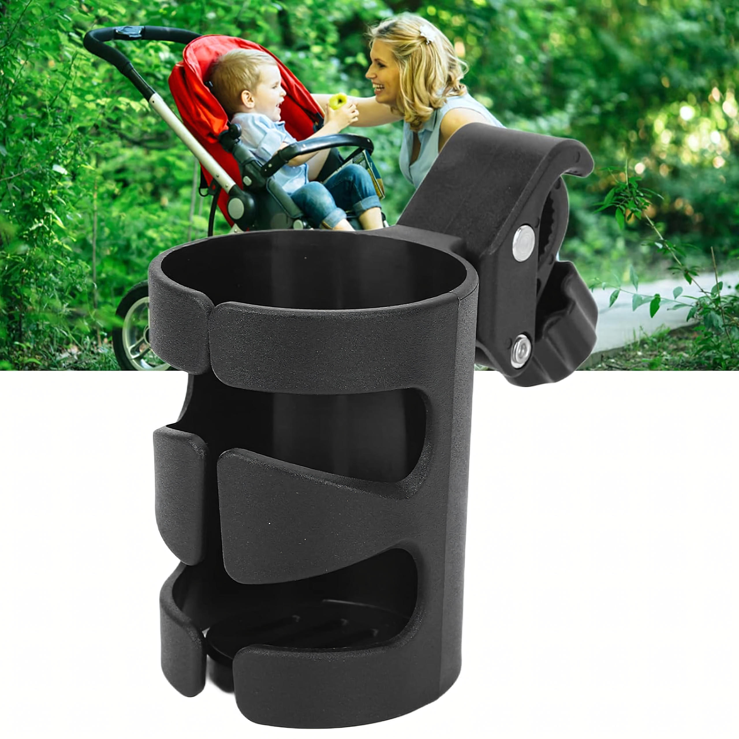 Joogi, tassi, pudeli korraldaja hoidik universaalsele jalgratta kärule