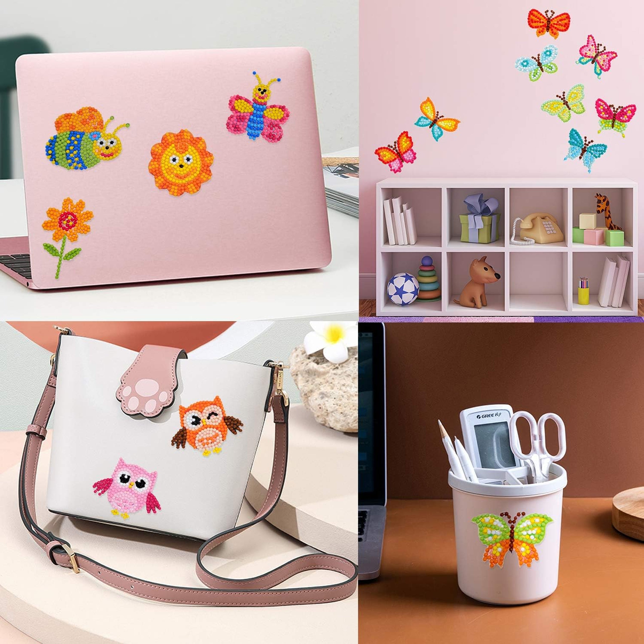 Teemanttikand, teemantkleebised, 5D mosaiikpulgad lastele, komplekt