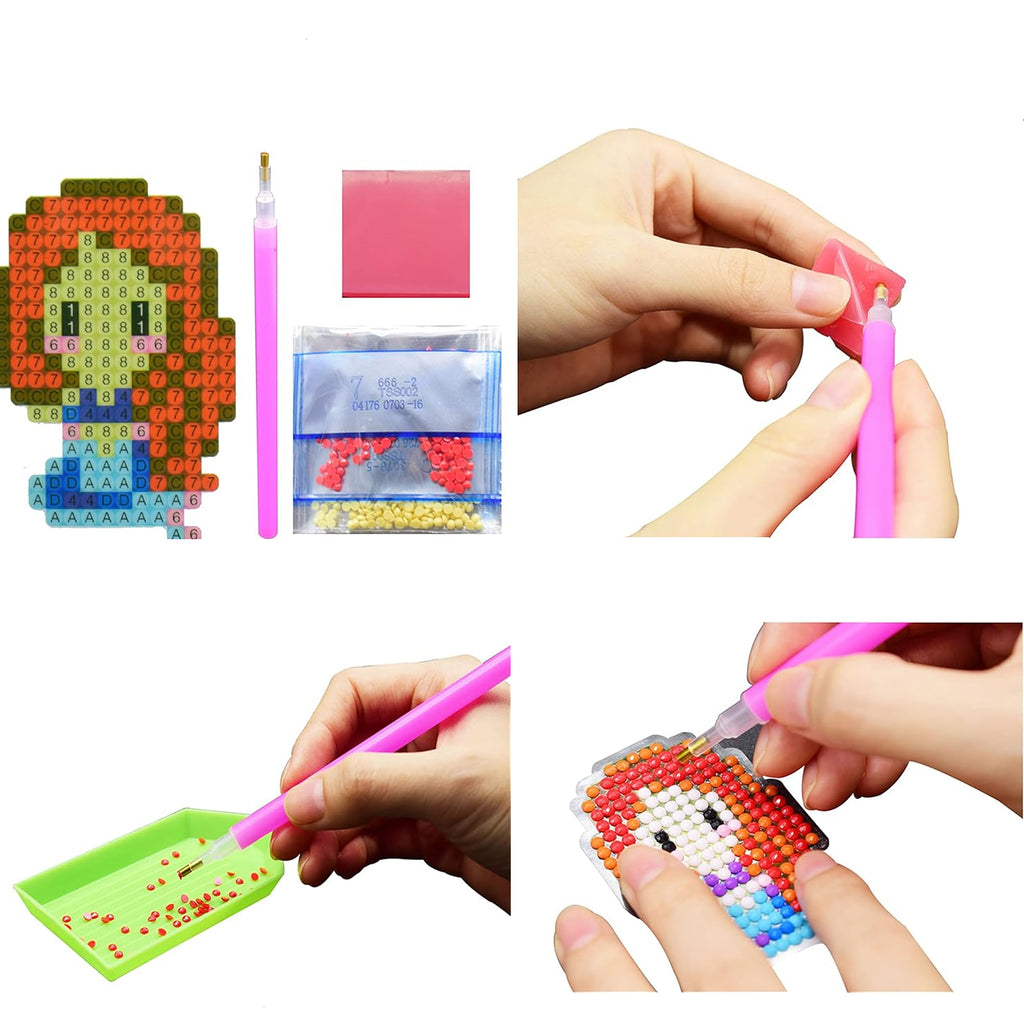 Teemanttikand, teemantkleebised, 5D mosaiikpulgad lastele, komplekt