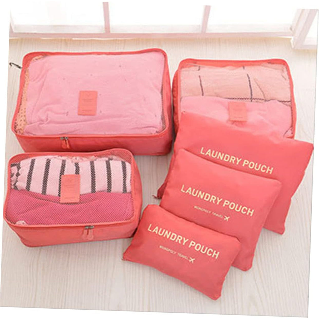 Travel Organizer Set for Suitcase, Bag, Wardrobe - Cosmetic Case 6 pcs