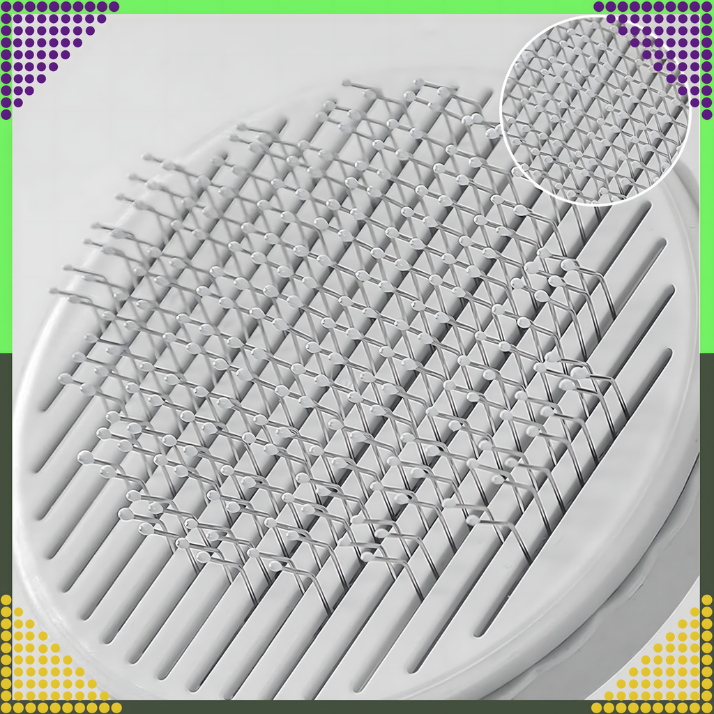 Isepuhastuv hari koera- ja kassikarvadele, ergonoomiline kamm