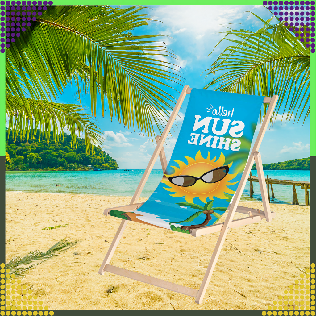 2 tk kokkupandav puidust aiamere lamamistool rannas ja telkimiseks, reguleeritav