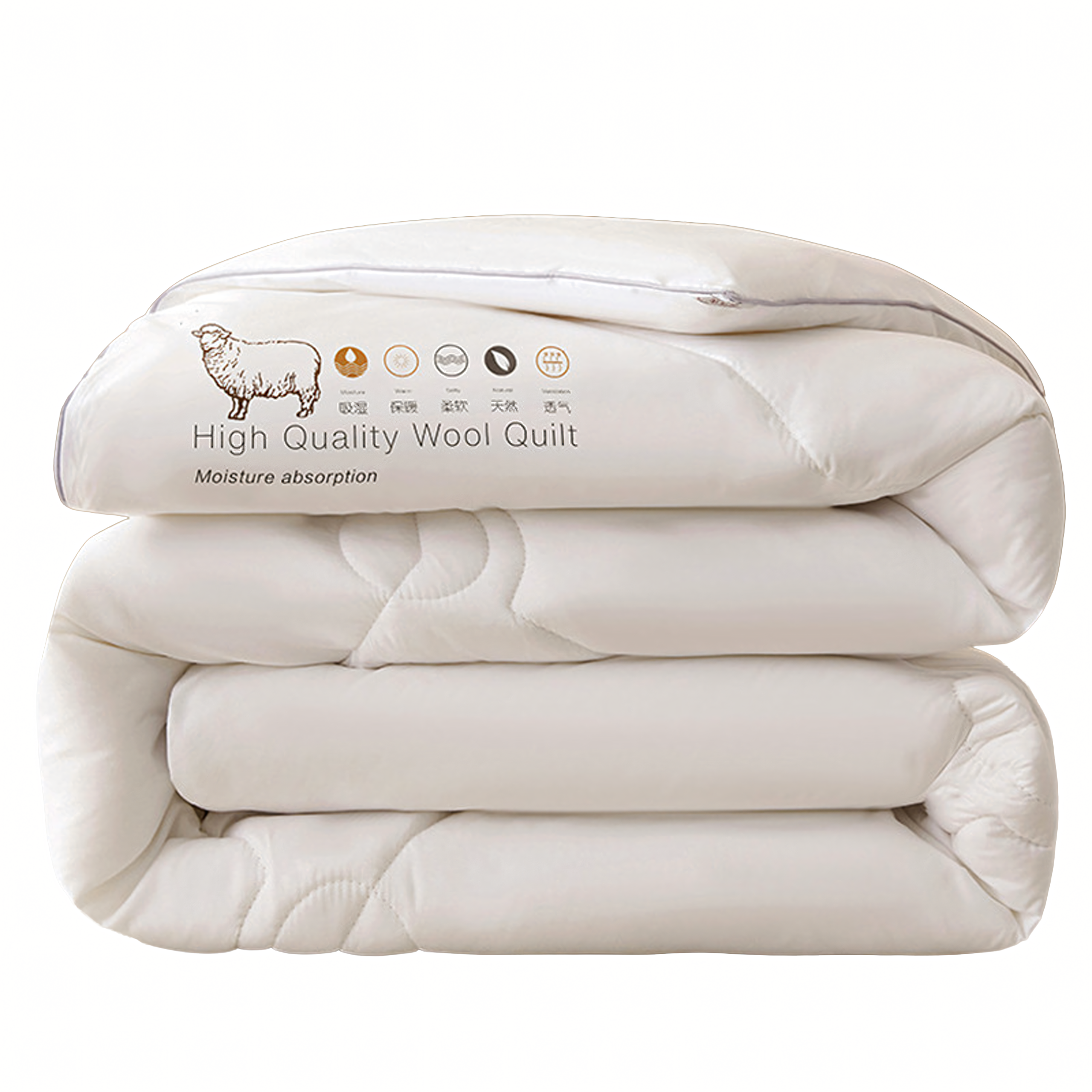 Winter Wool Quilt made of Sheep Wool Warm Winter Wool 200x220cm