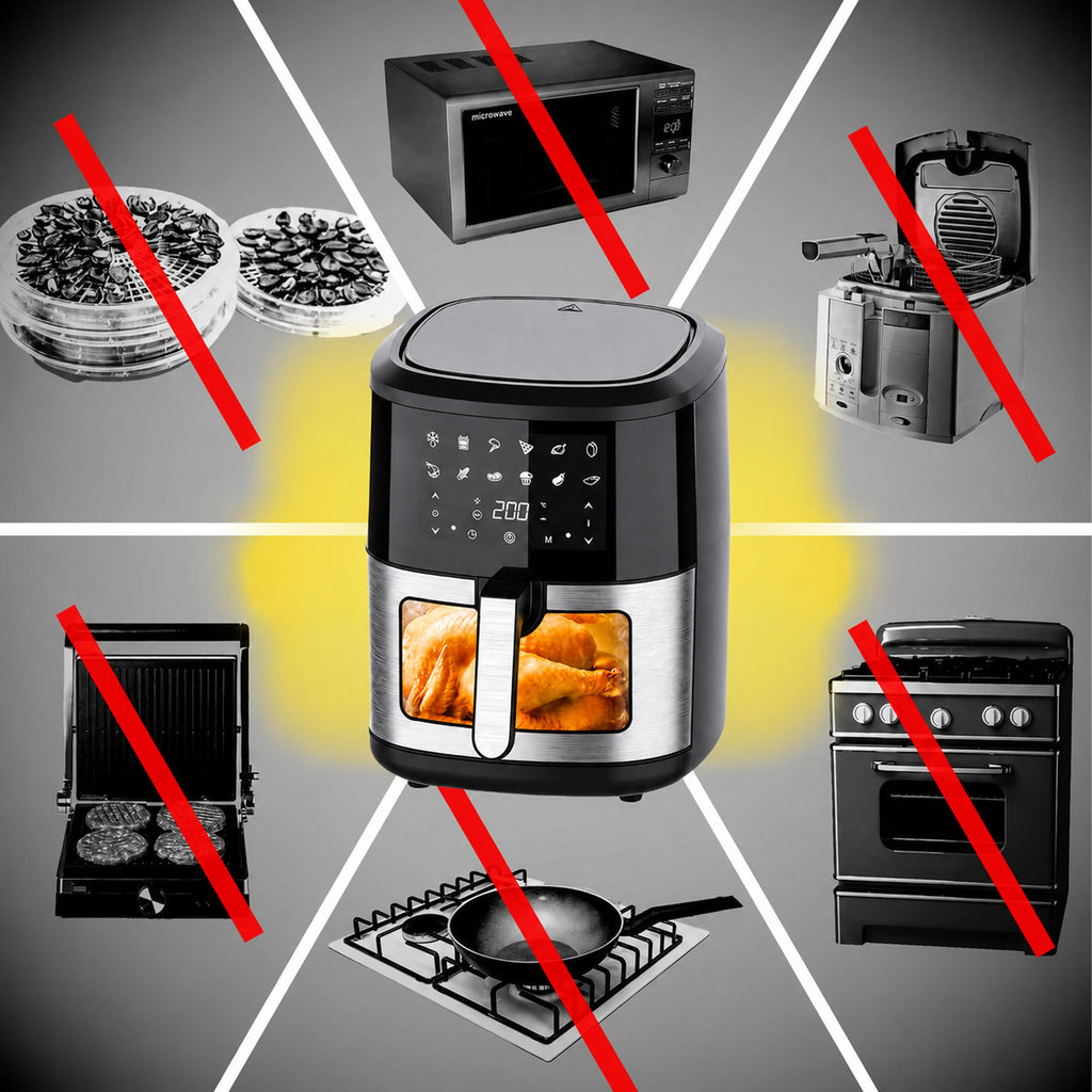 30x Air Fryer 6L 1500W with 12 Programs
