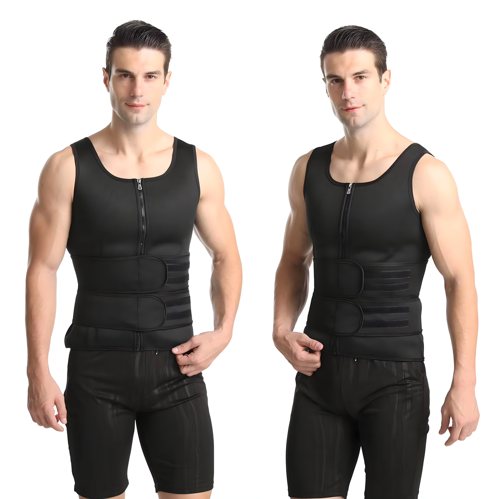 Meeste neopreenist fitness-vest saunamõjuga L