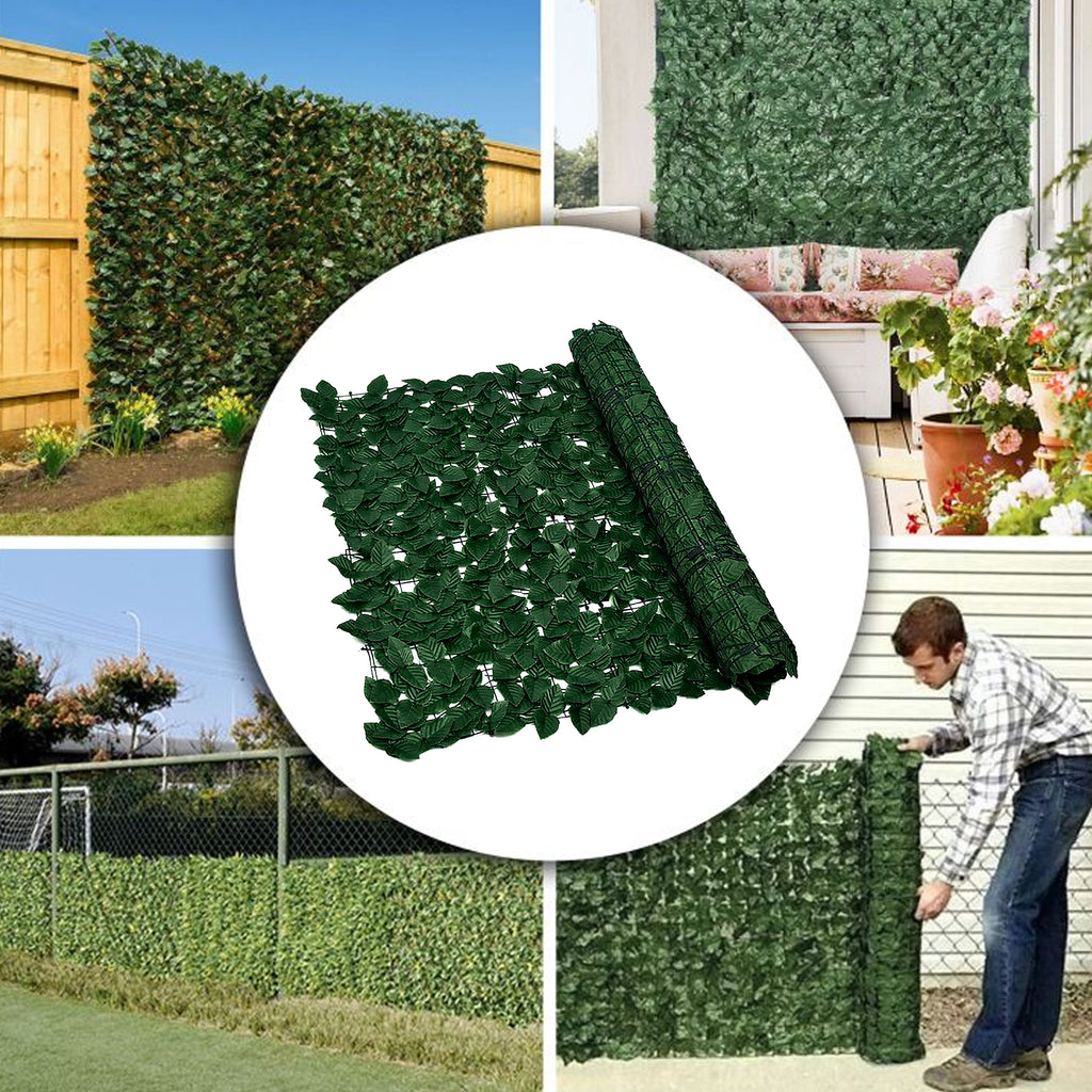 Kunstlik luuderohu hekk seinakatteks privaatsusekraan rõduvõrk 1.75x3 m