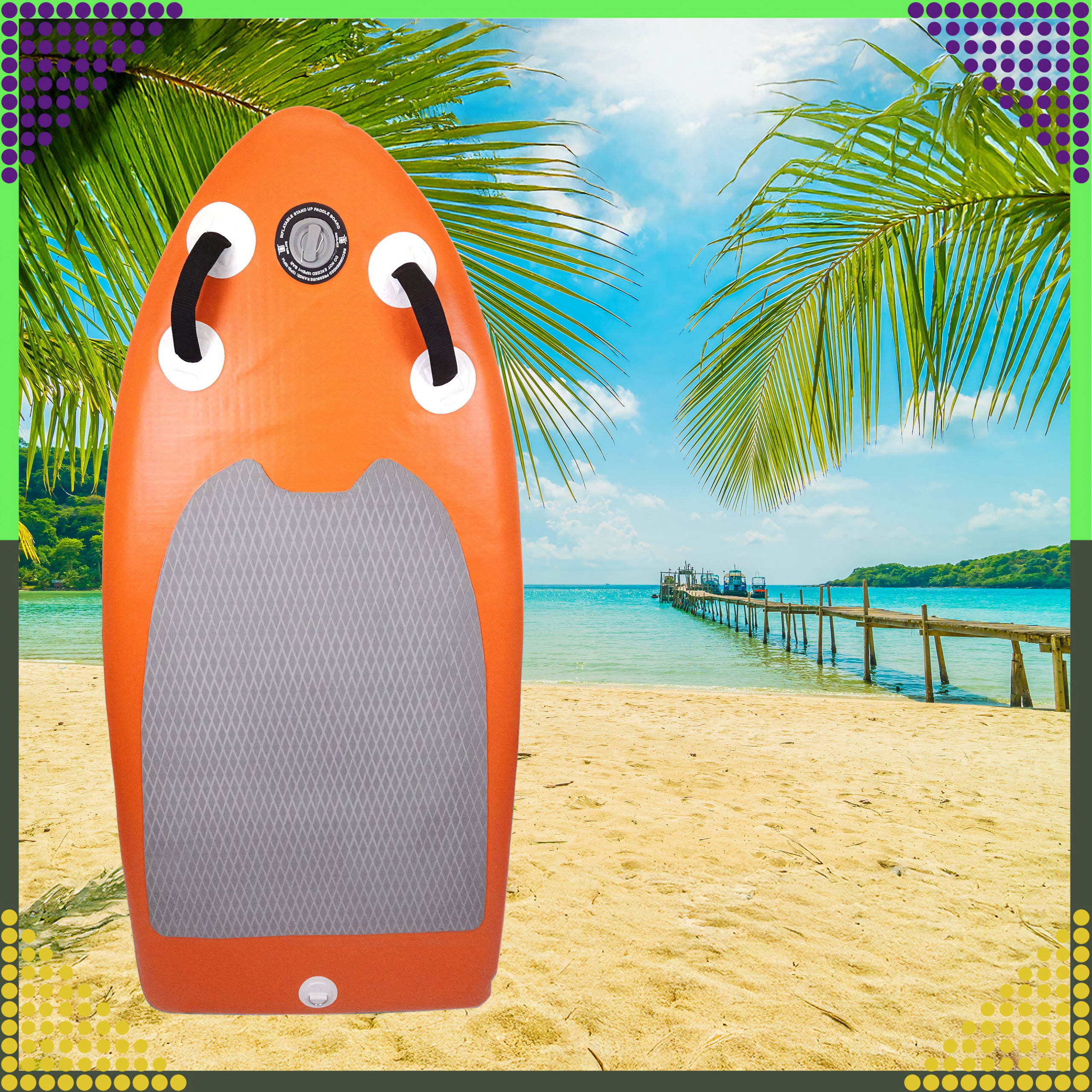 Mini SUP laud 155 cm täispuhutav aerulaud ujumiseks komplekt + kott