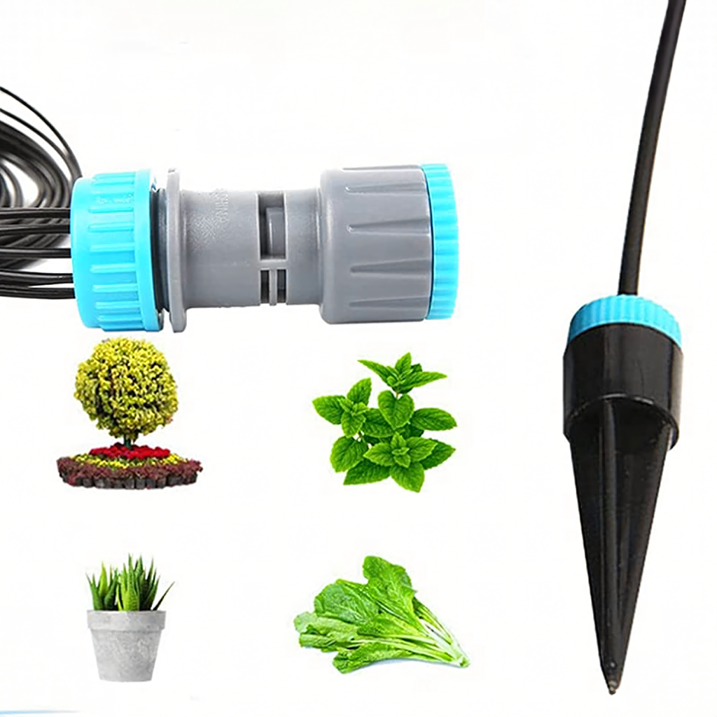 Automatic Drip Irrigation System Set for Garden Plants and Lawn