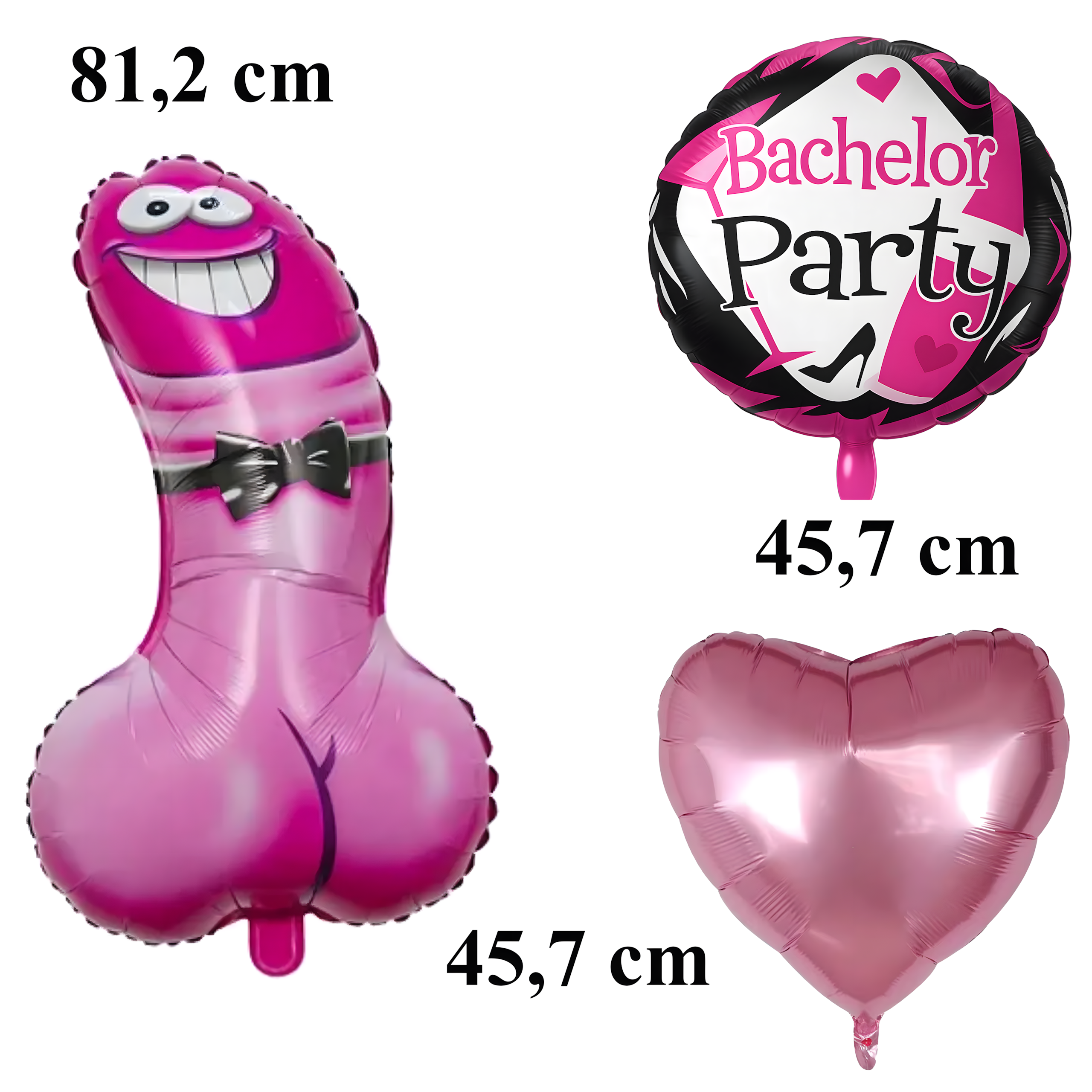 Tüdrukuteõhtu õhupallide komplekt, naljakad peoõhupallid, 6 tk