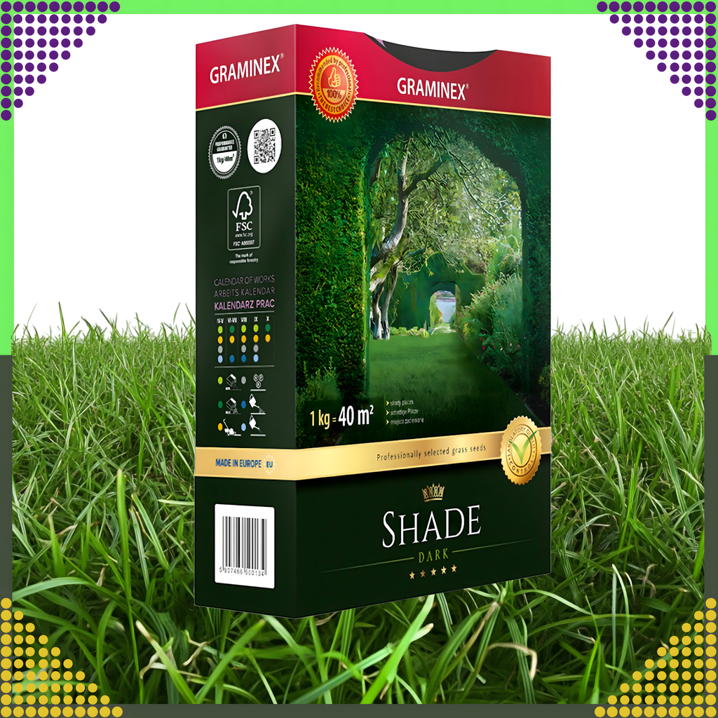Premium varju muruseemne segu 1kg 40m² varjulistele aladele