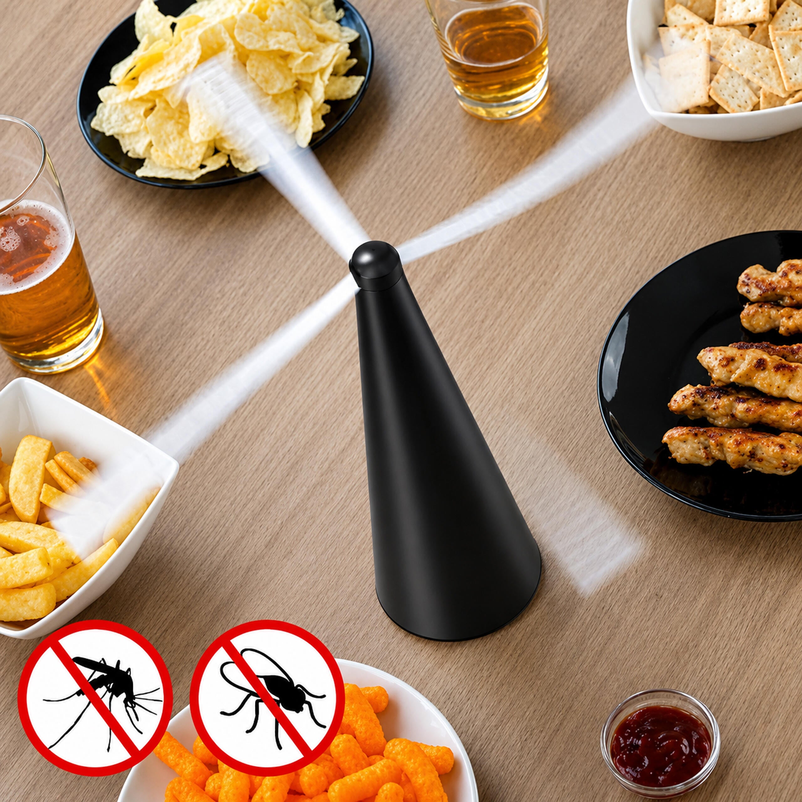 Portable Electric Mosquito and Fly Repellent Fan