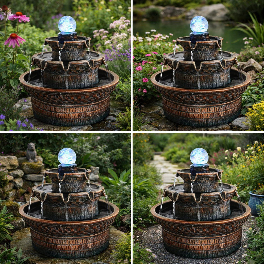 Dekoratiivne laualehter LED 24x24x21 cm