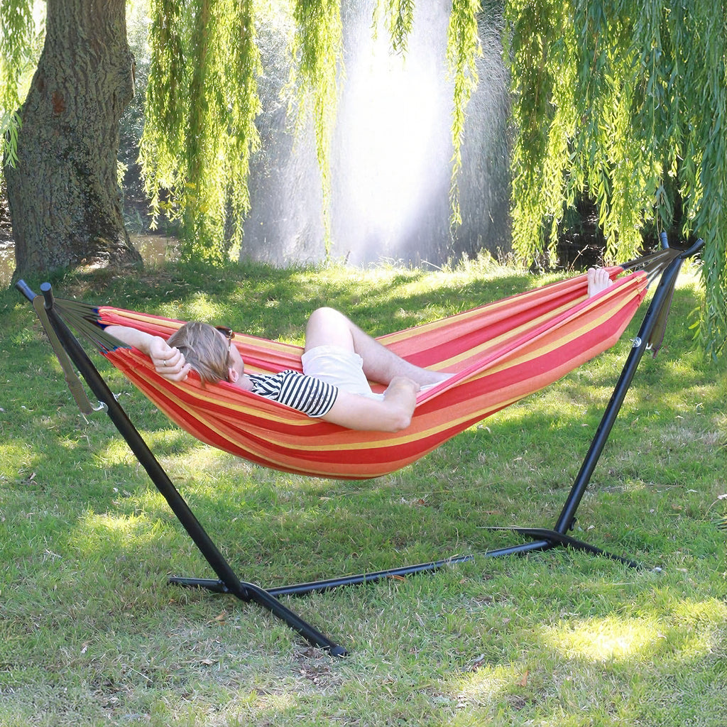 Large Garden Hammock with Stand Set