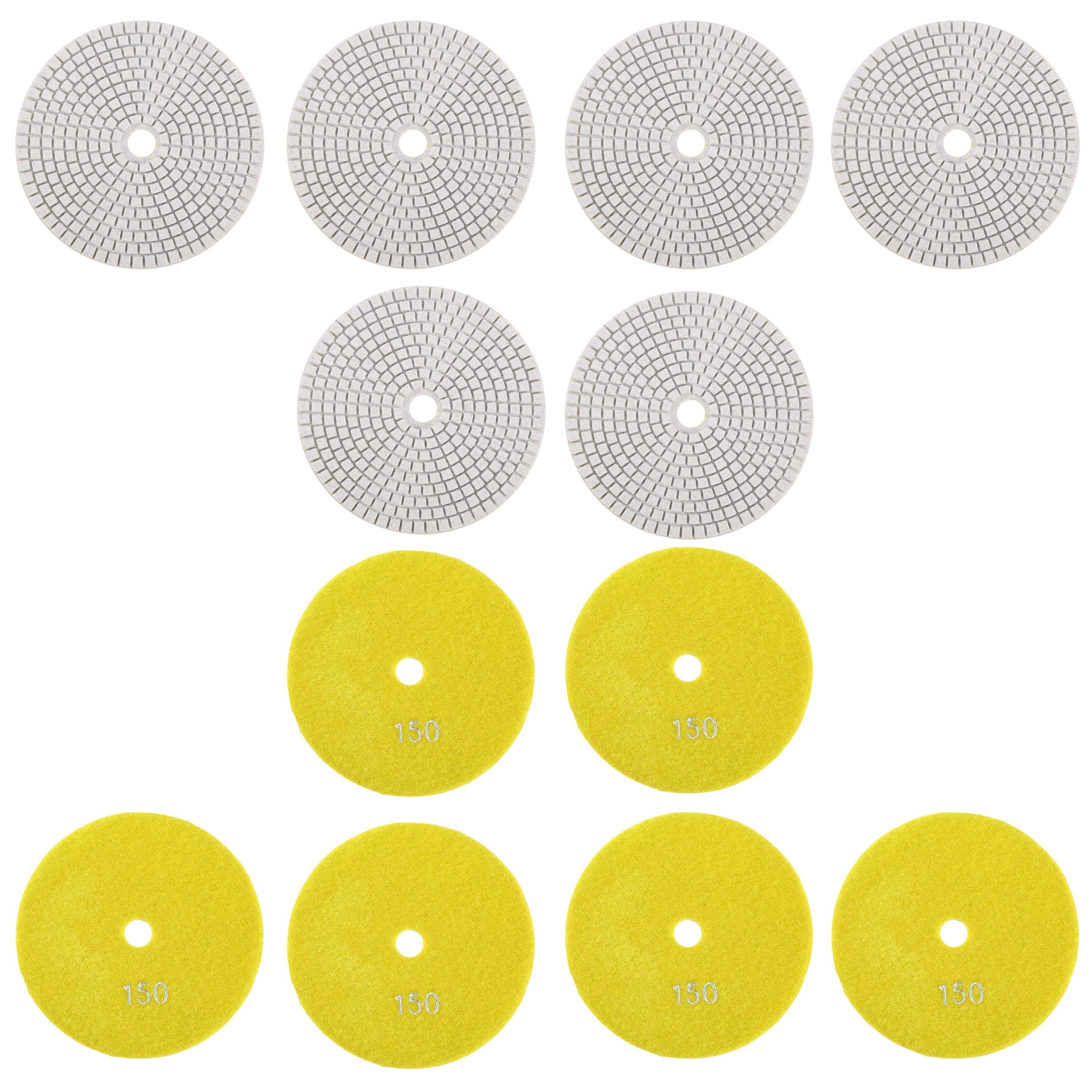 10x teemantpoleerimisketas 80mm portselanplaatide lihvimiseks, takjakinnitusega 150