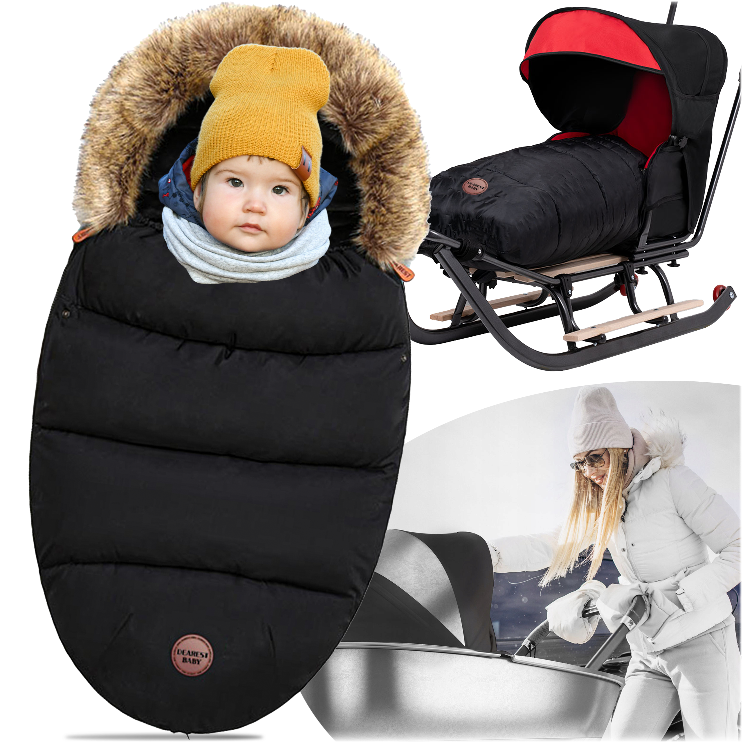 Magamiskott vankrile, gondlile, kelgule, soe iste, karusnahk, beebikapuuts