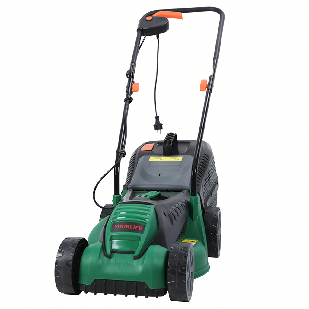 Electric Lawn Mower 1600W 32cm with 30L Grass Collector