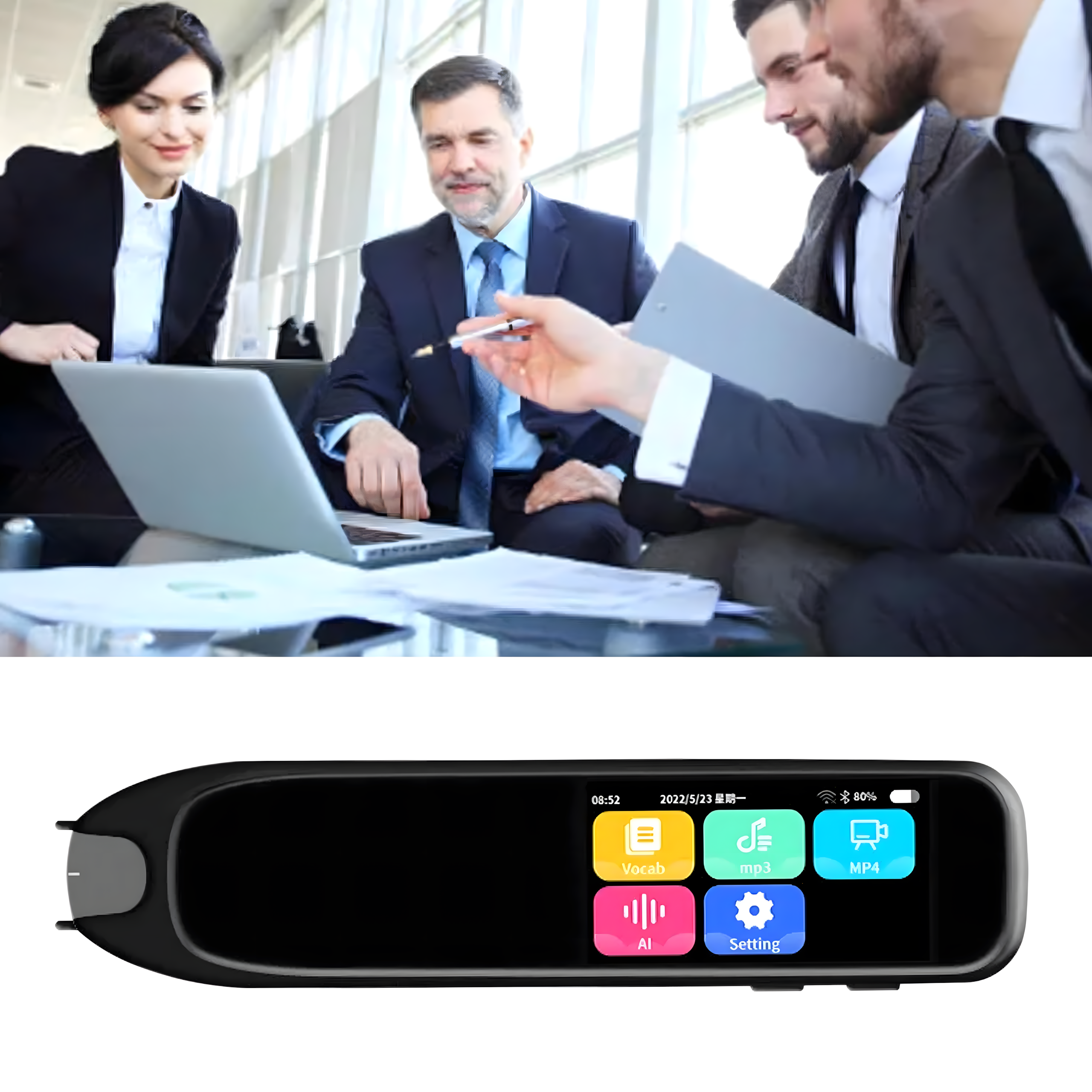 Elektrooniline keele tõlkepliiats teksti ja kõne tõlkimiseks