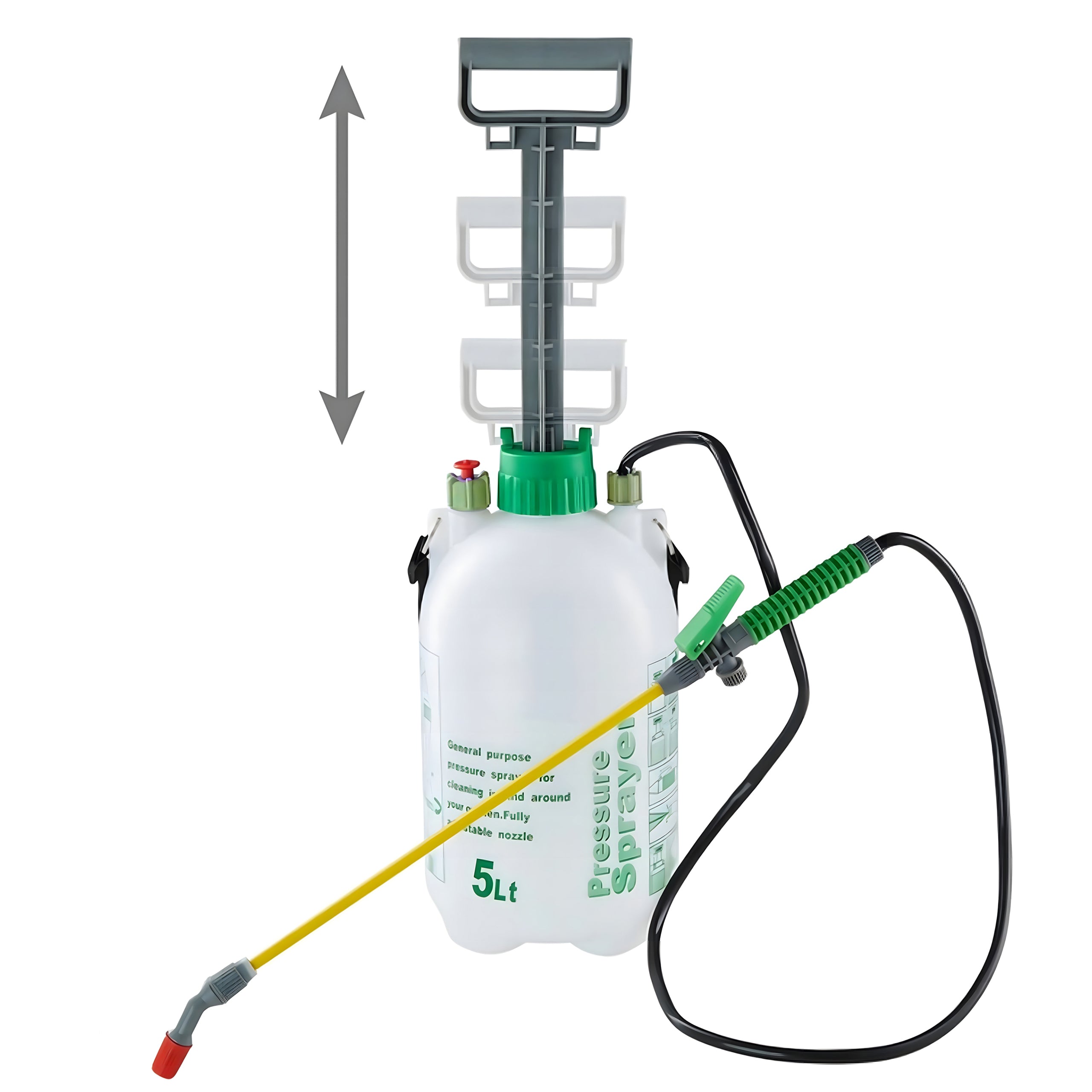 Garden Pressure Sprayer 5L 3 Bar Liters + Household Lance
