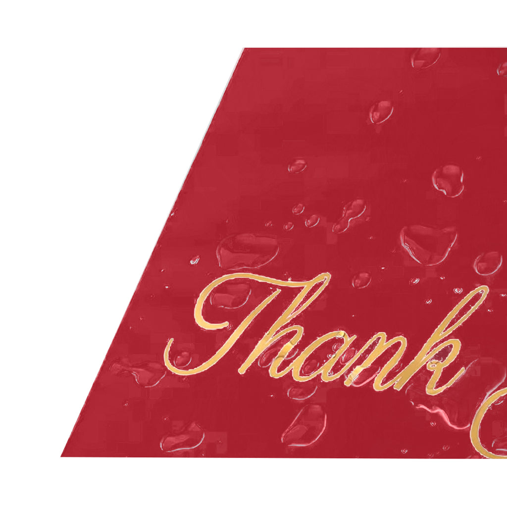 RED COURIER PACKS WITH HANDLE 500x600+70 50 pcs THANK YOU