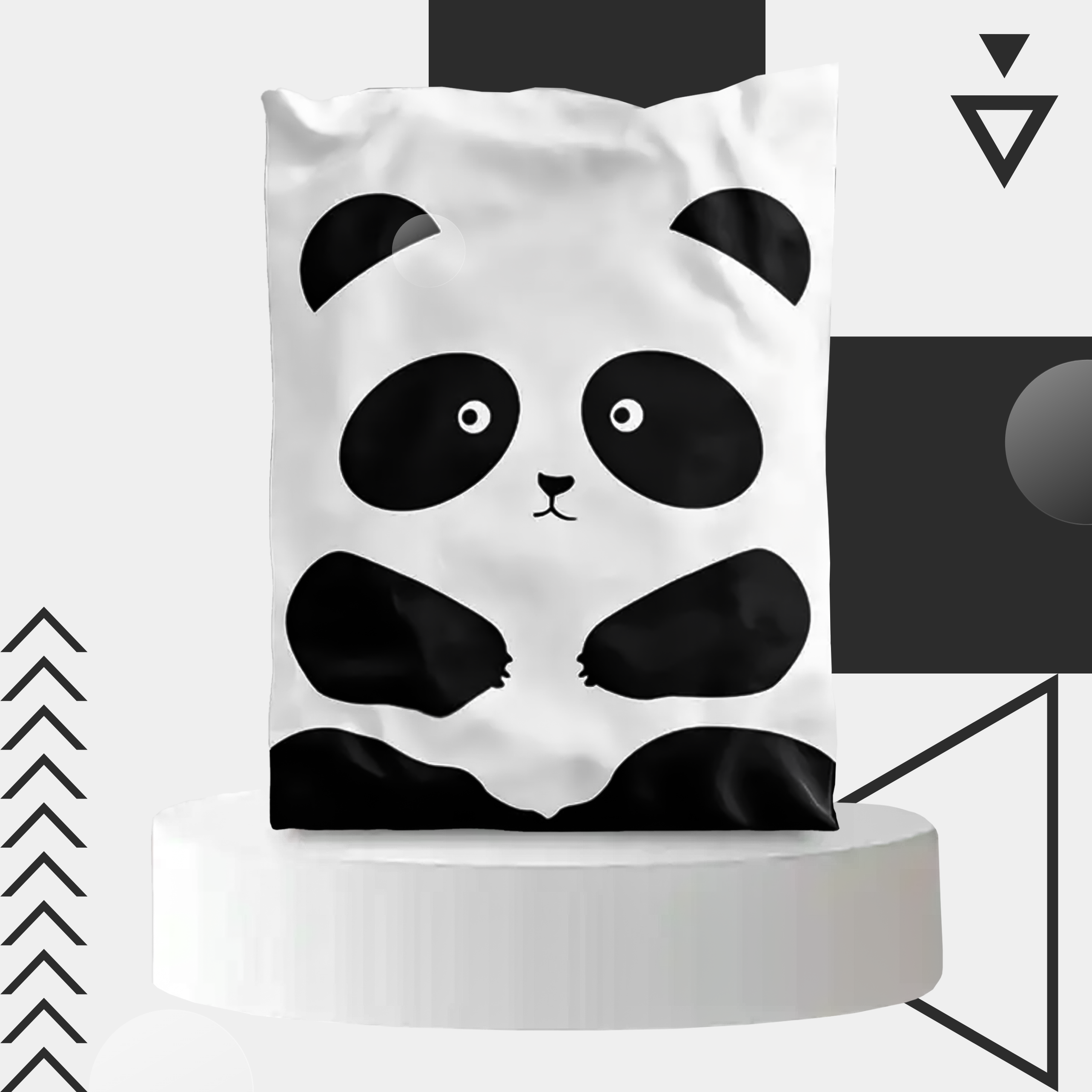 Tugevad kullerposti kotid 255x370 mm Panda 50 tk