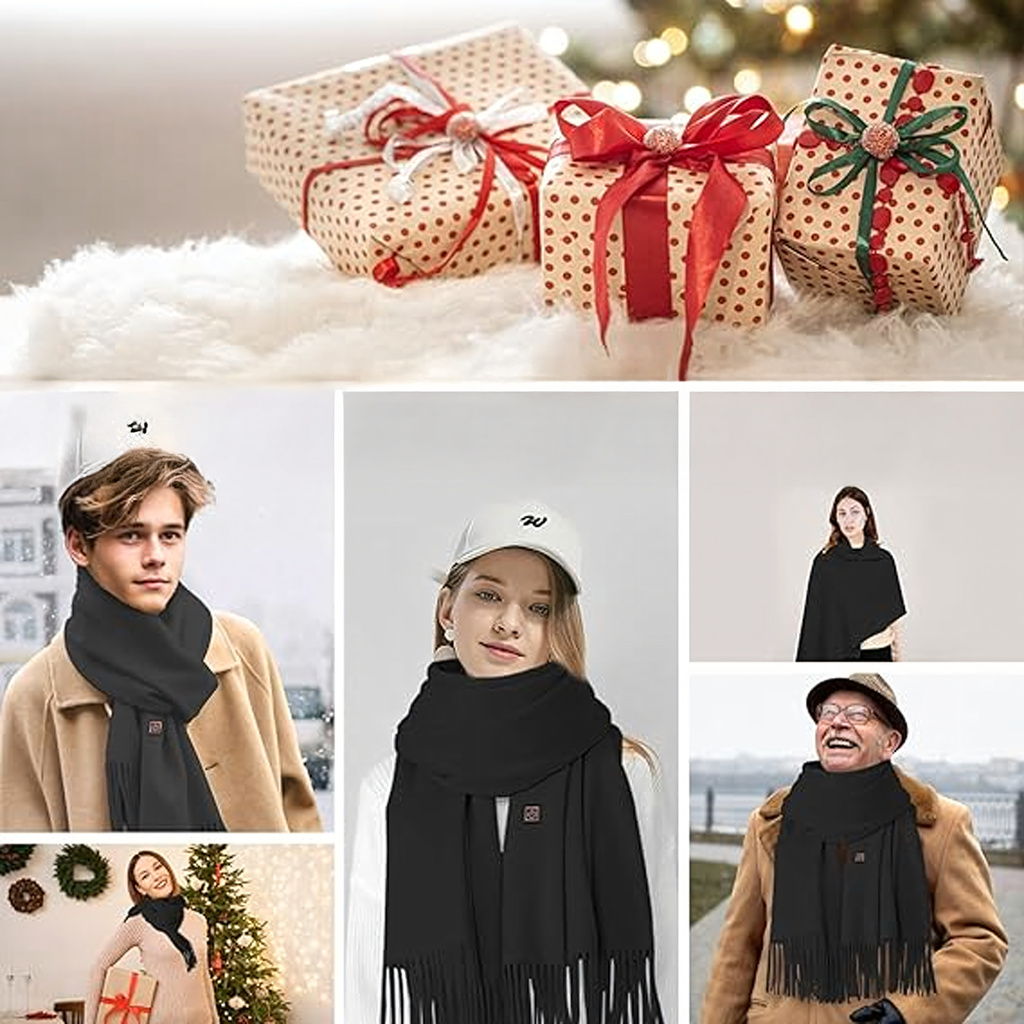 Soojendav sall, soojendusega talvesall, sallisoojendi, USB akupangaga