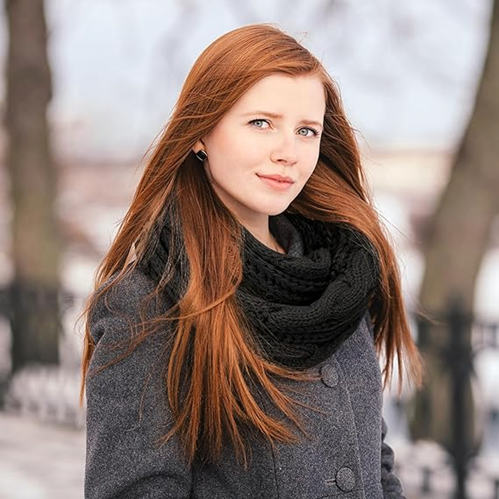 6x Naiste sall torusall soe talvine suur talveks moekas Black