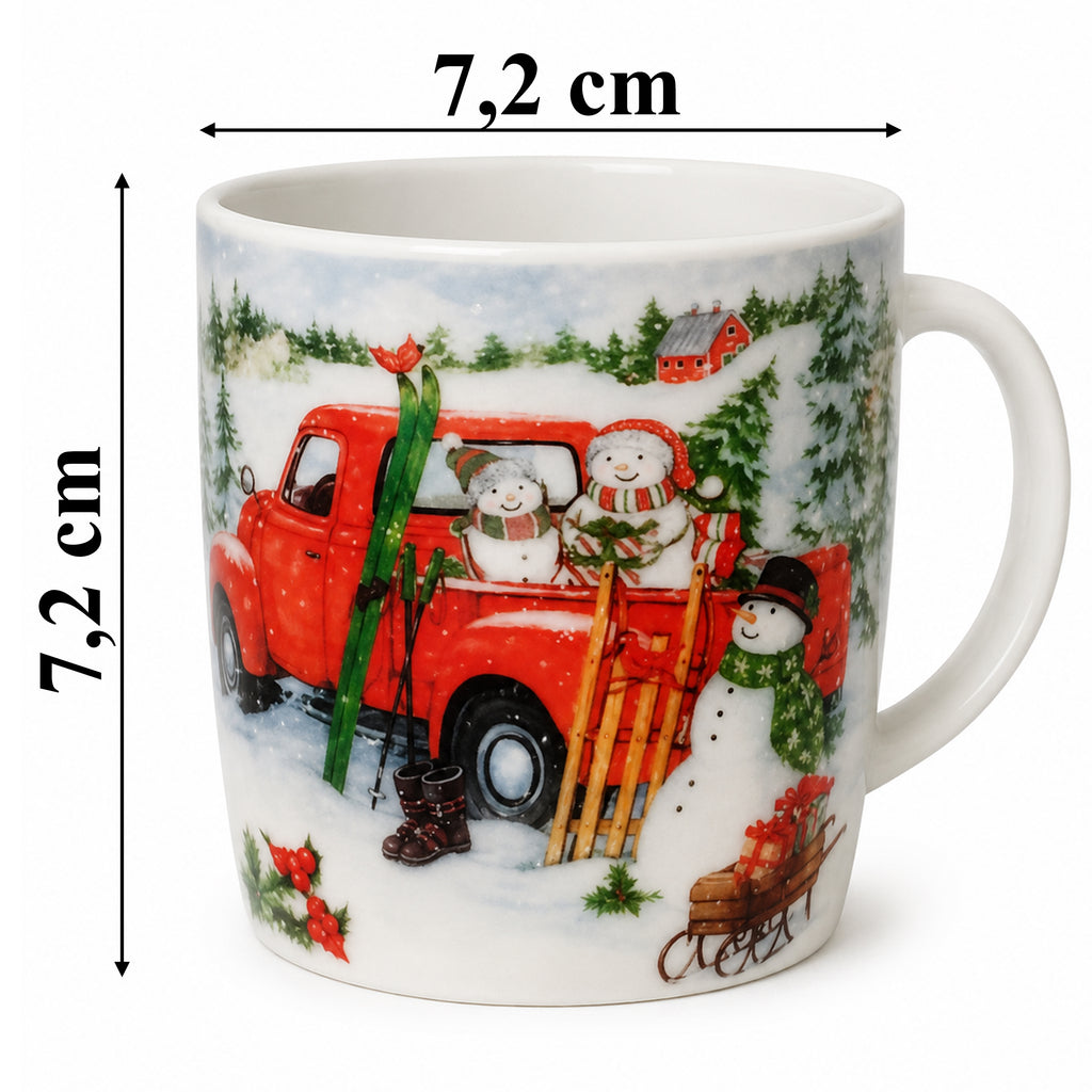Christmas Mug Santa Snowman Christmas Tree Gift 200 ml