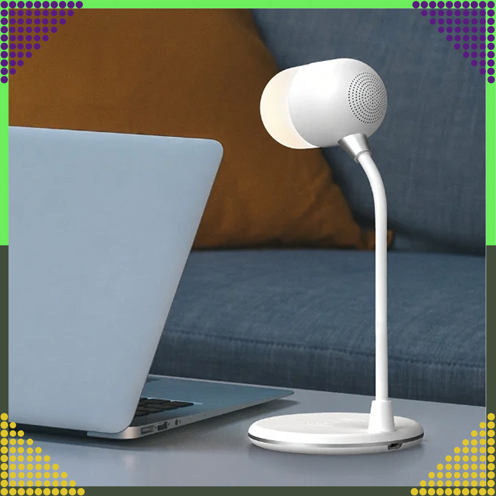 Laualamp Öö Induktiivne Laadija Bluetooth Kõlar Kool Õppimine