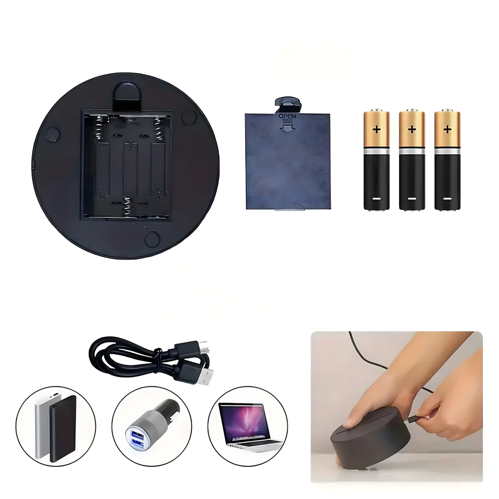 NICE DREAM Karu 3D-illusiooniga öölamp USB lauavalgusti laste magamistuppa