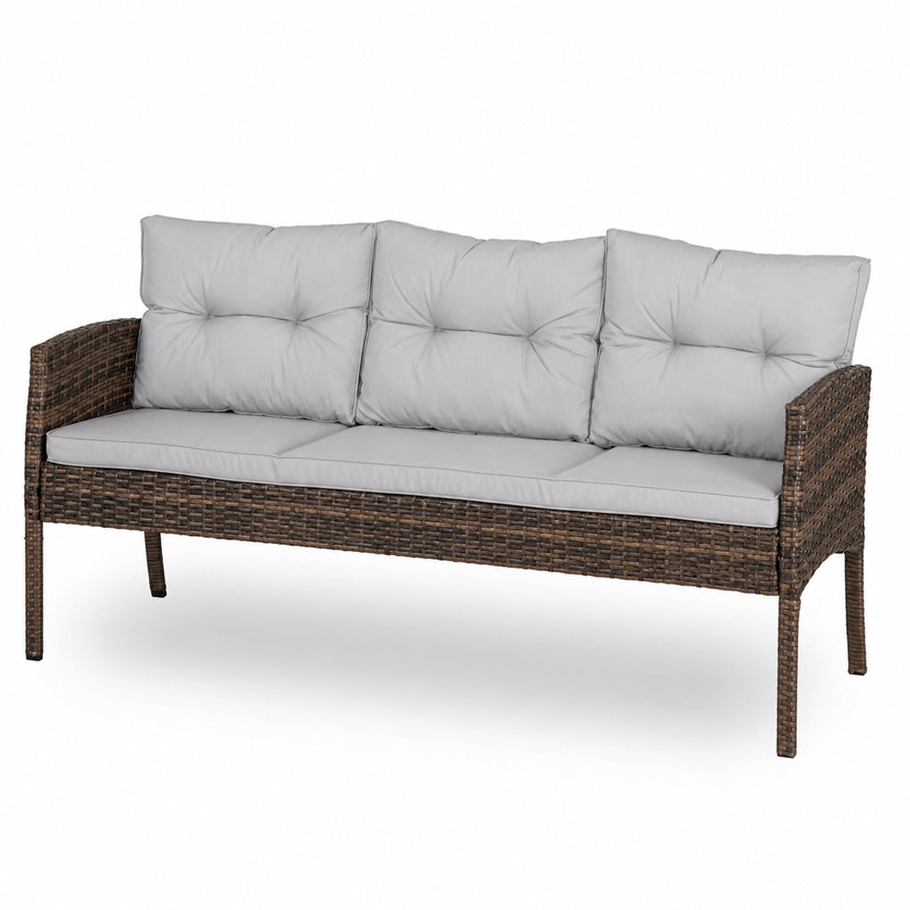 6-Piece Outdoor Rattan Furniture Set for Patio and Garden