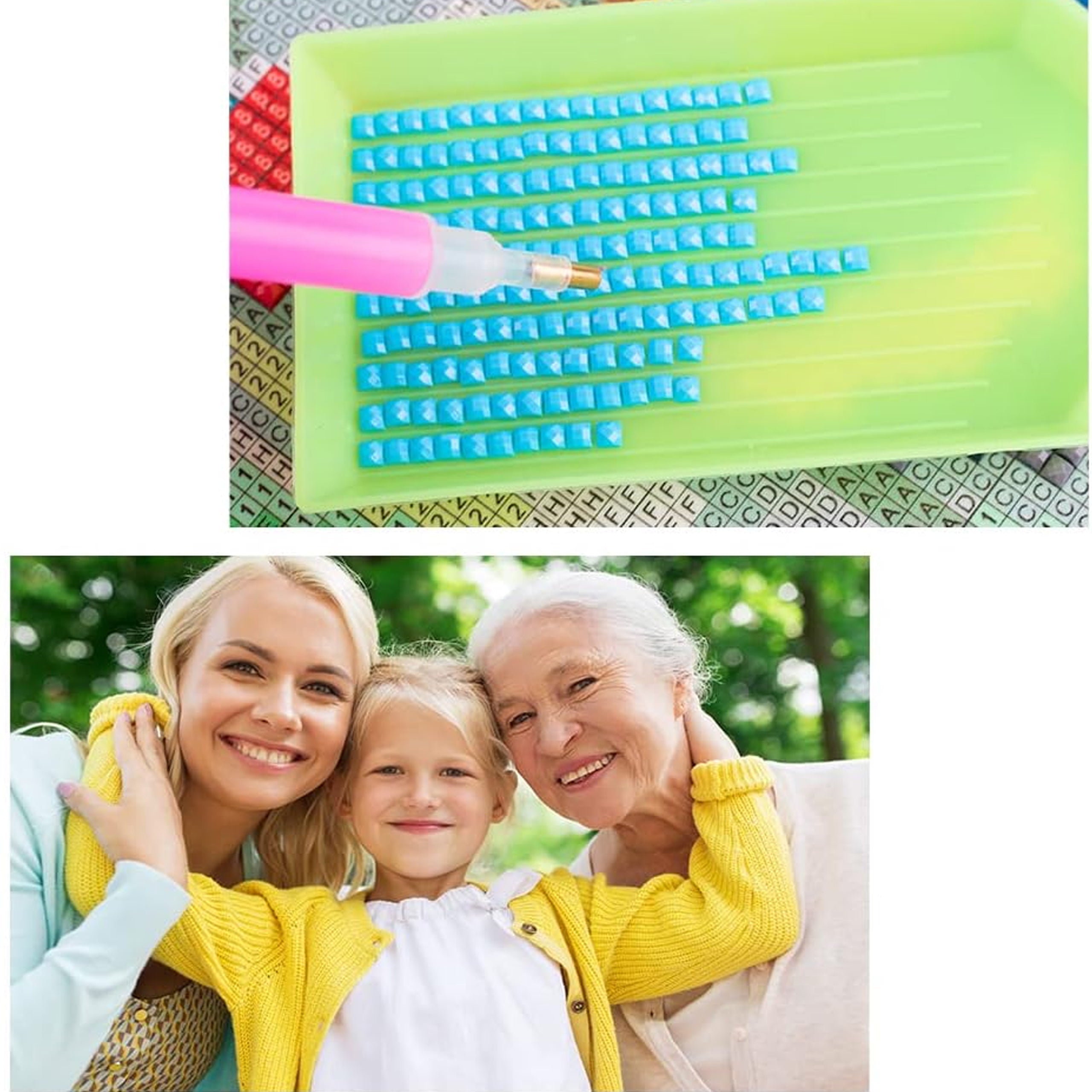 Teemantmaalimine Teemanttikand Mosaiik Lihtne Komplekt 15x20cm lastele