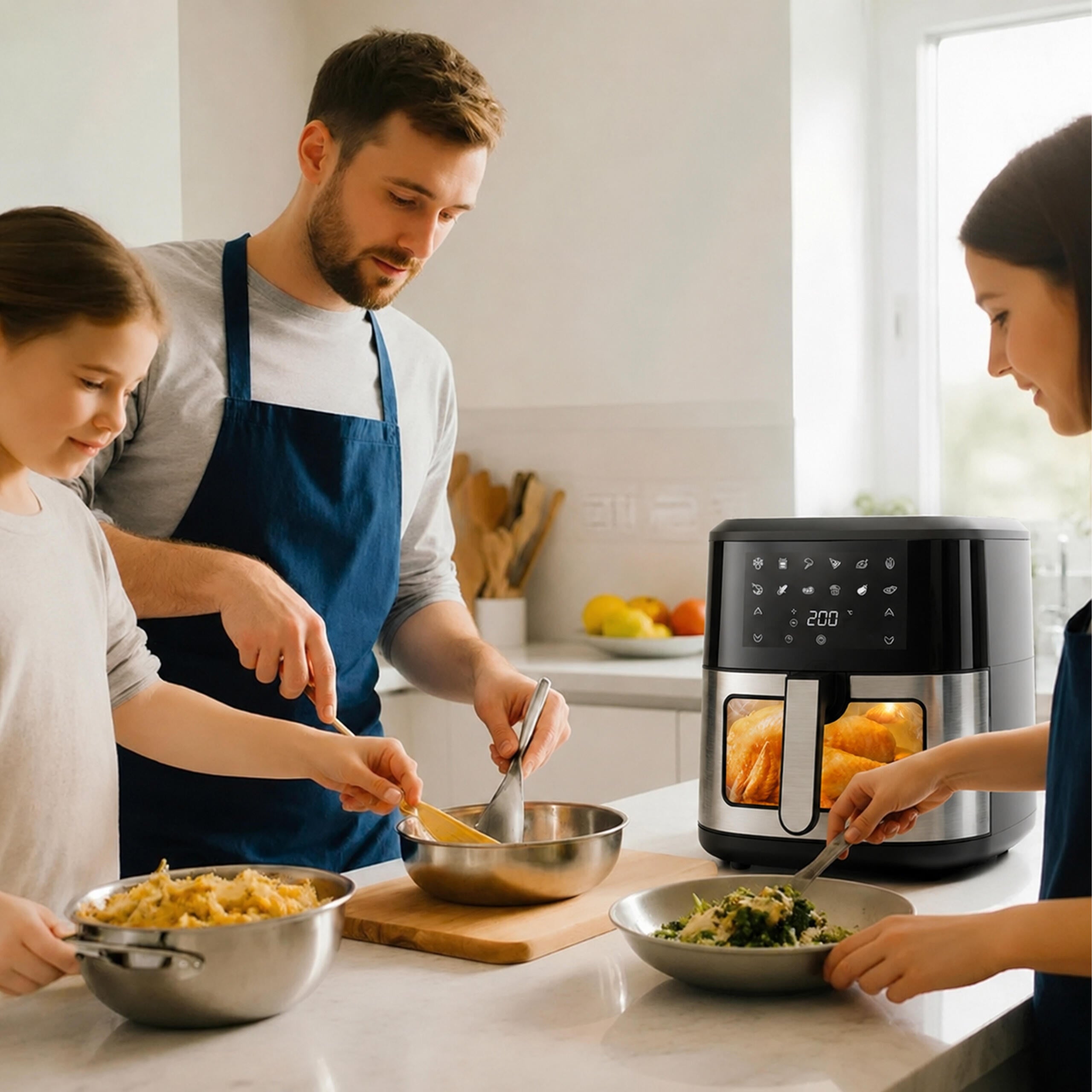 30x Air Fryer 6L 1500W with 12 Programs