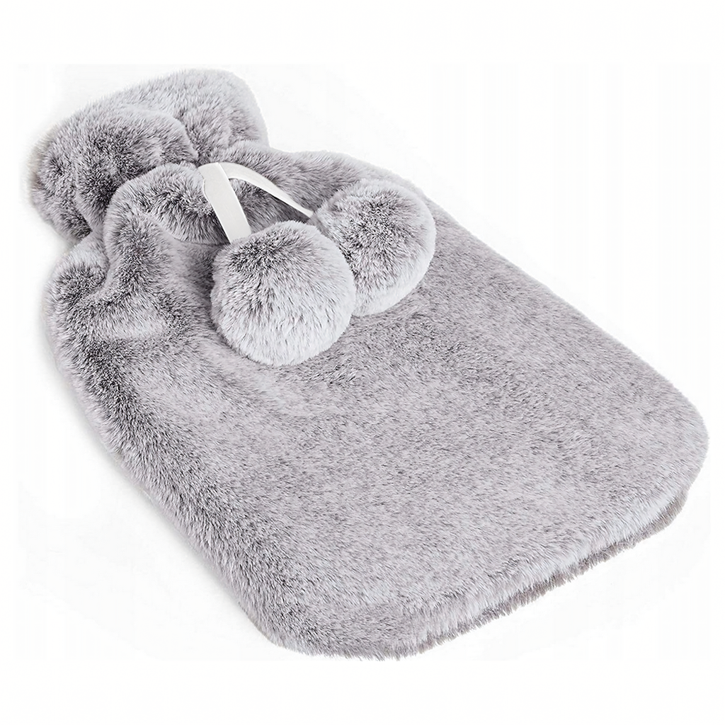 Väike veepudel 0.5L kattega plüüsist kummist soojendaja kampsunis