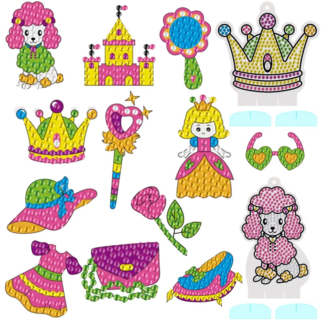 Teemanttikand, teemantkleebised, 5D mosaiikpulgad lastele, komplekt