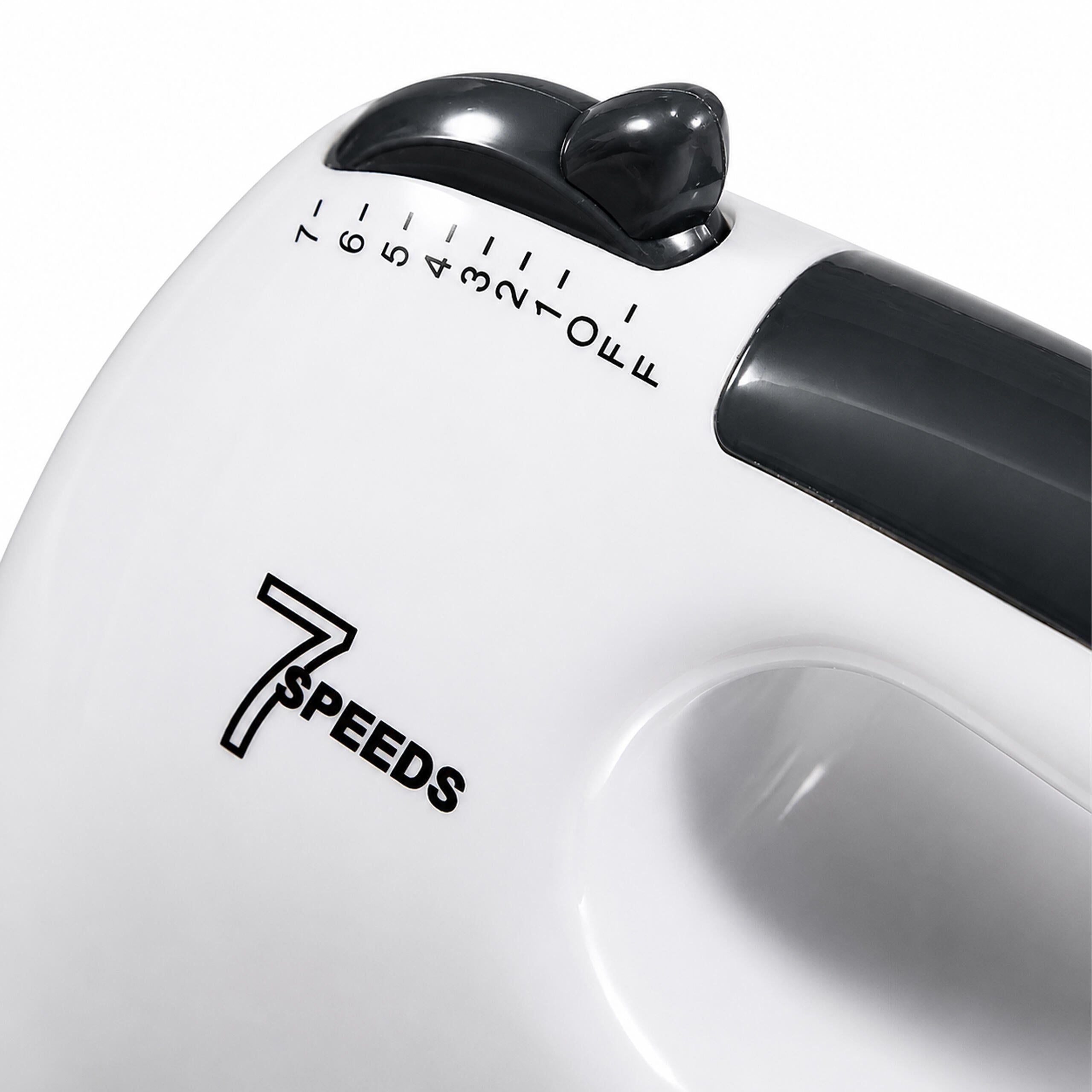 Powerful Hand Mixer with Stainless Steel Bowl 7 Speeds 100W Attachments