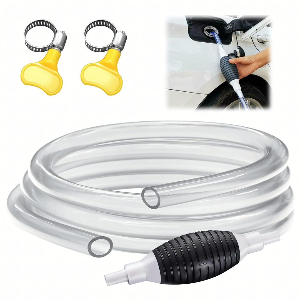 Käsipump kütuse, õli, diisli ja vedelike eemaldamiseks voolikuga