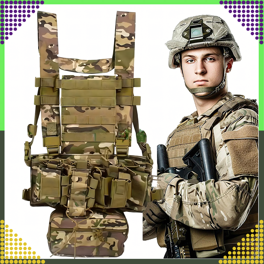 Tactical Military Protective Molle Vest Lightweight Airsoft Airsoft Dispenser